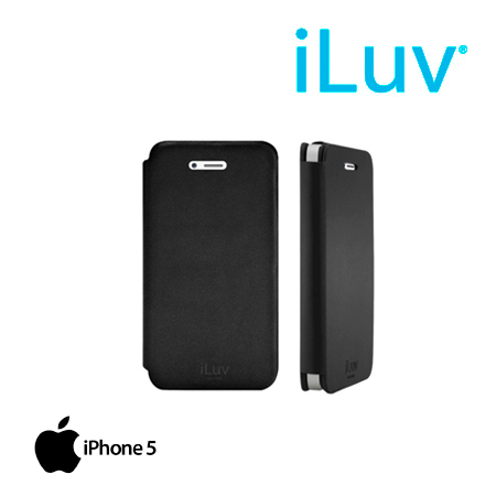 ESTUCHE ILUV P/IPHONE 5 POCKET AGENT GENUINE LEATHER BLACK (PN ICA7J346BLK)